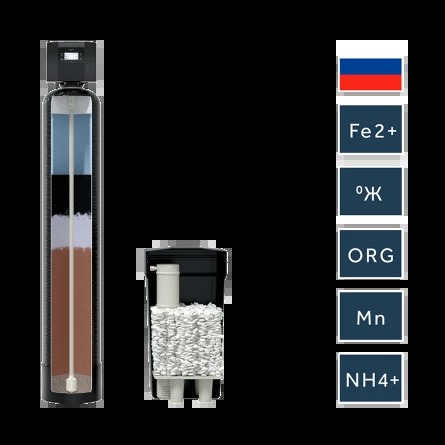Умягчитель 10х54 SpaceAqua V1RIDM (без загрузки) до 1,2 м3/ч