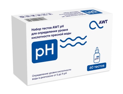 Тест AWT для определения pH (5-9 pH. 60 тестов)
